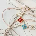 Bracelet sur cordon - Bracelet cordon • Croix  bleu - 1