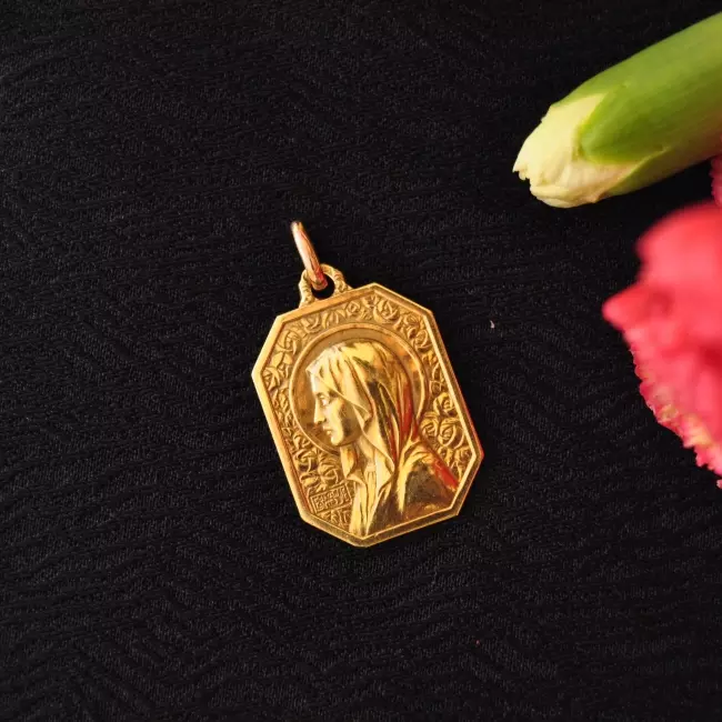 Médaille vierge de profil Gaspard