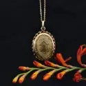 Collection Les Antiques - Pendentif locket contour tressé Charles - 0