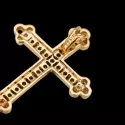 Collection Les Antiques - Pendentif croix émeraudes et diamants Olympe - 1