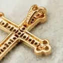Collection Les Antiques - Pendentif croix émeraudes et diamants Olympe - 3