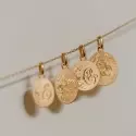 Pendentif personnalisé - Médaille ronde branche de roses 18mm - 8