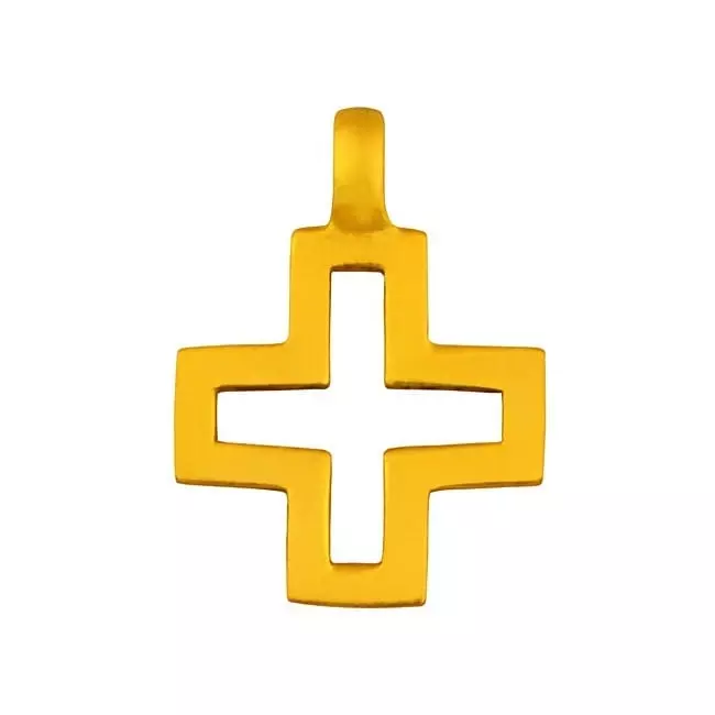 Pendentif croix ajourée