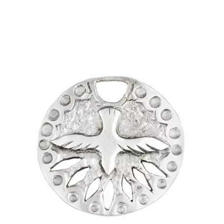 Medaille atelier Saint esprit or blanc