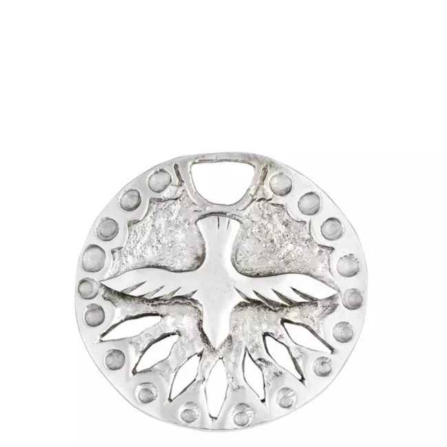 Medaille atelier Saint esprit or blanc