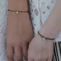 Petite joaillerie - Duo bracelet cordon coeur - 0