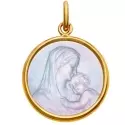 Medaille Mater Dei or &nacre 22mm