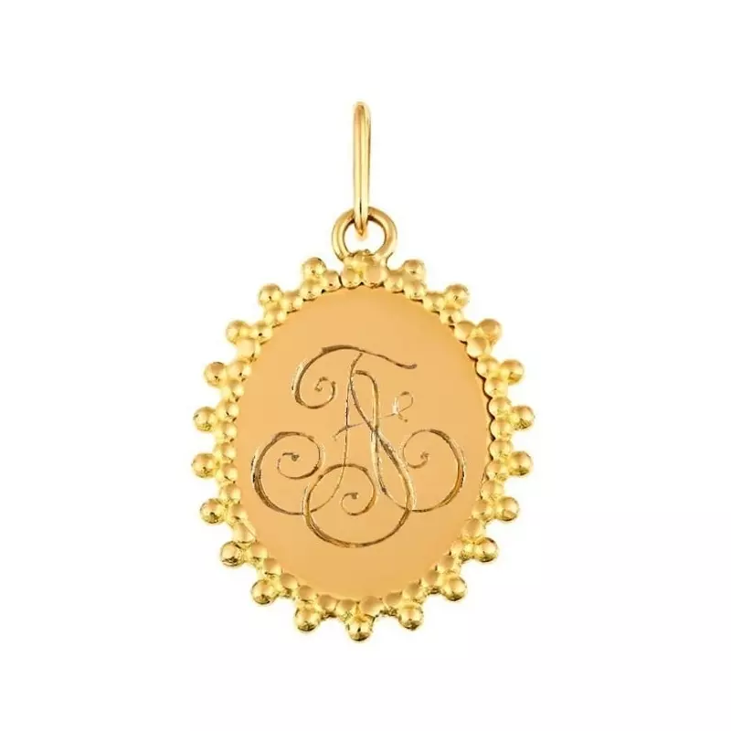 Pendentif TÊTE DU CHRIST. Or jaune 18 carats. Poids 1,15 gr. 17 x 10 mm
