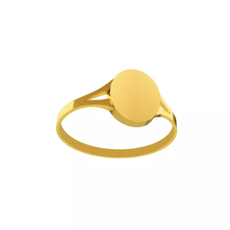 Chevalière armoriée - Chevalière or corps ajouré • Dame 9*11mm
