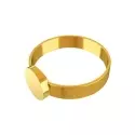 Chevalière armoriée - Chevalière or anneau plat • Dame 9*11mm - 3