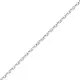 Chaine forçat fine en or blanc • 45cm 1.15gr