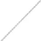 Chaine forçat rond médium en or blanc • 40cm 1.8gr