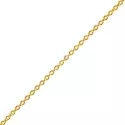 Chaine de baptême - Chaine forçat rond fine en or • 45cm 1.45gr - 0