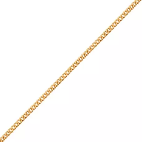 Chaine maille gourmette en or rose 45cm 1.9gr