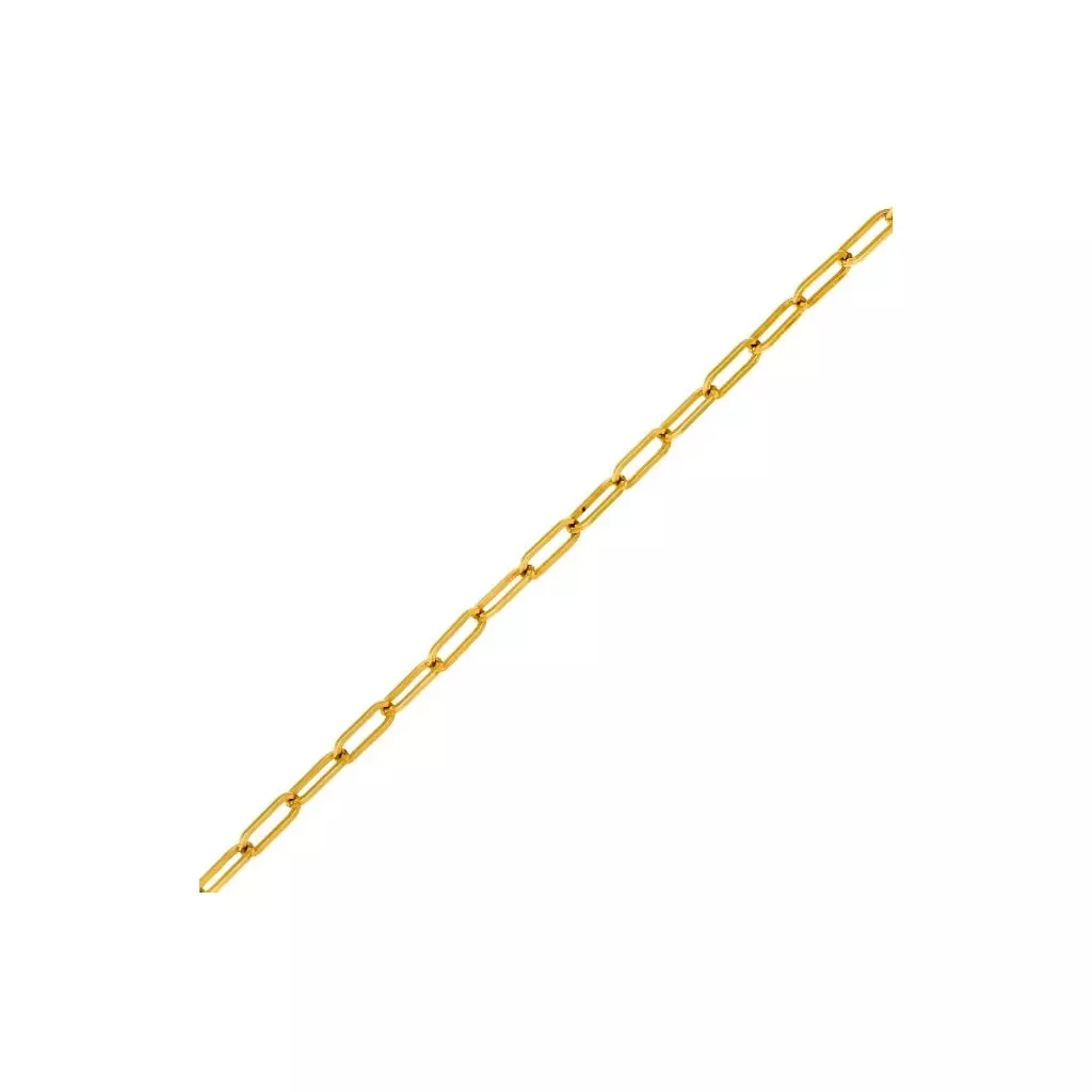 Chaîne Maille forçat 70 cm x 2 mm Plaqué Or 18 carats Bijoux NEUF