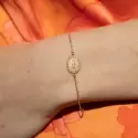 Bracelet avec la médaille Miraculeuse diamants