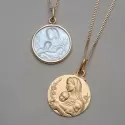 Médaille Vierge aimante en nacre