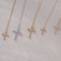 Croix Castille • Diamants baguettes or blanc