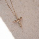 Collier Hortense • Croix en diamants