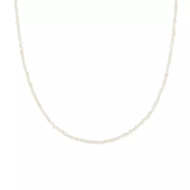 Collier Albane avec des perles blanches