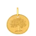 MEDAILLE GALET ARBRE DE VIE 16MM