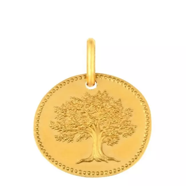 MEDAILLE GALET ARBRE DE VIE 16MM