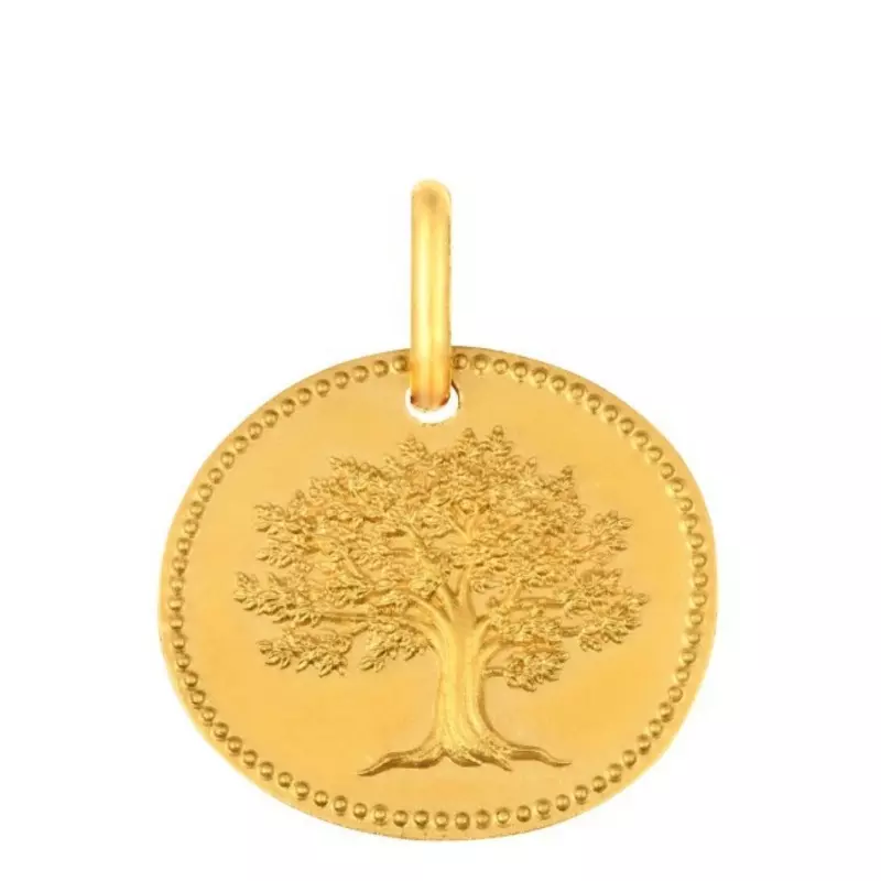 MEDAILLE GALET ARBRE DE VIE 16MM