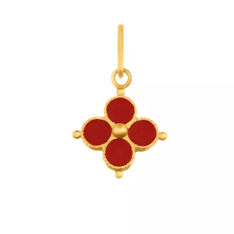 Pendentif croix terracotta