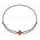 Bracelet cordon • Croix Terracotta