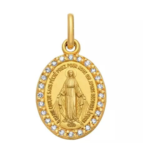 MEDAILLE VIERGE MIRACULEUSE DIAMANT