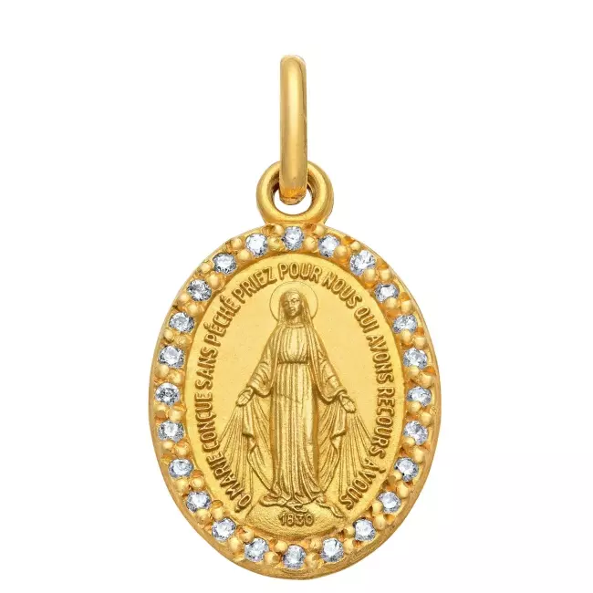 MEDAILLE VIERGE MIRACULEUSE DIAMANT