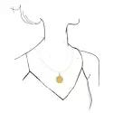 Collection Les Antiques - Médaille Vierge deux ors et diamants Myriam - 2