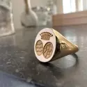 Chevalière armoriée - Chevalière or ovale • Dame 11*13 mm - 3