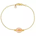 BRACELET MEDAILLE MIRACULEUSE ROSE CLAIR