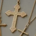 Pendentif croix classique - Pendentif croix Byzantine - 1