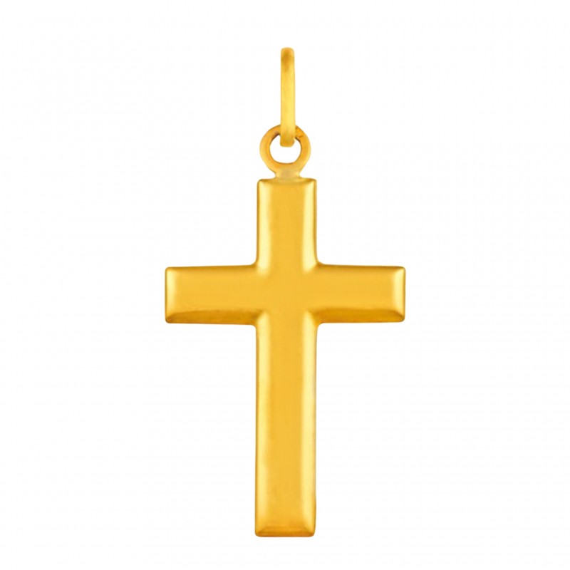 Croix de Lorraine Or 18 carats jaune - 54 MM- Fabrication Fr