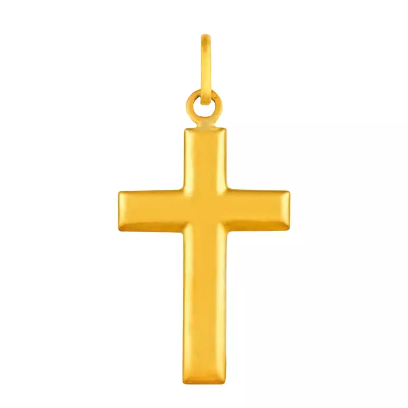 Croix de Lorraine Or 18 carats jaune - 54 MM- Fabrication Fr