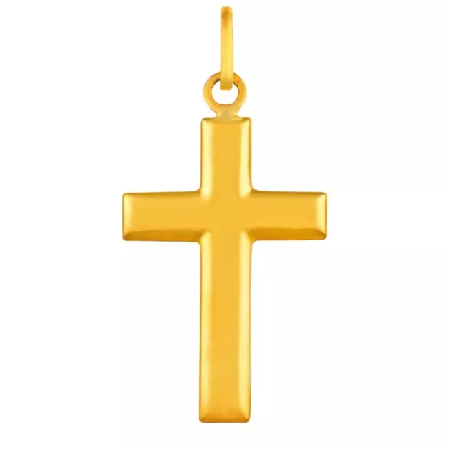Pendentif croix plate