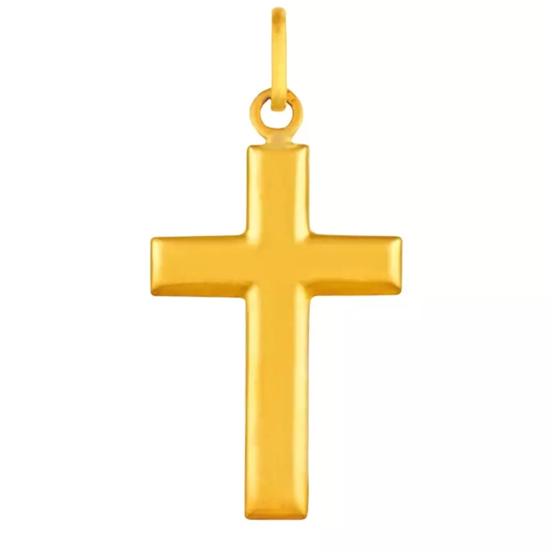 Pendentif croix classique - Pendentif croix plate