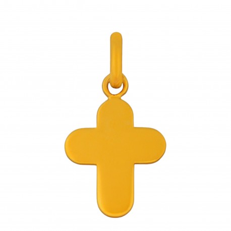 Croix arrondie or jaune
