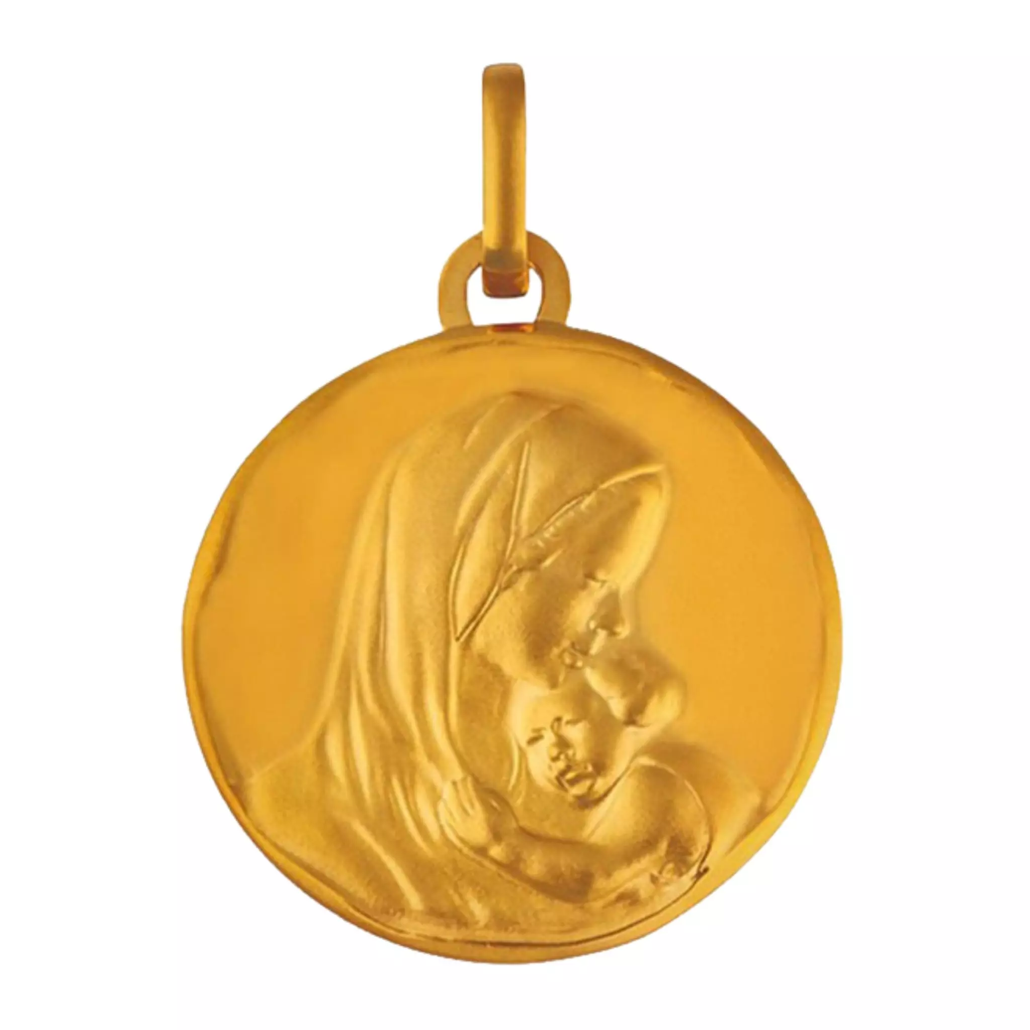 Médaille Vierge à L'enfant Or XlX Médaille Vierge à L'enfant Or XlX
