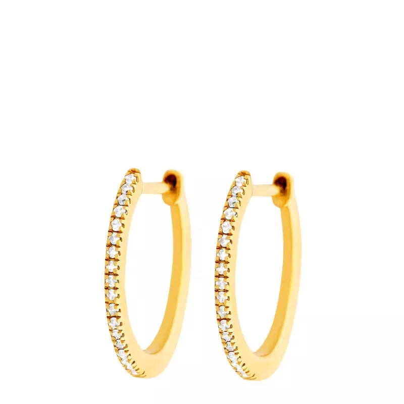 Boucles d'oreilles - Boucles d'oreilles Ysée • Créoles diamants