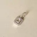 Pendentif  - Pendentif Clémence • Or blanc diamants baguette - 1