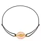 Bracelet cordon • Médaille Miraculeuse rose clair