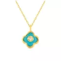 Collier Lou Turquoise et diamant