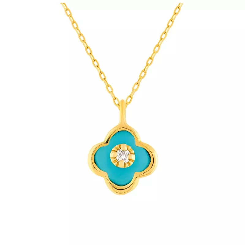 Collier Lou Turquoise et diamant