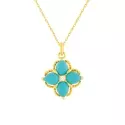 Collier Salomé turquoises et diamant