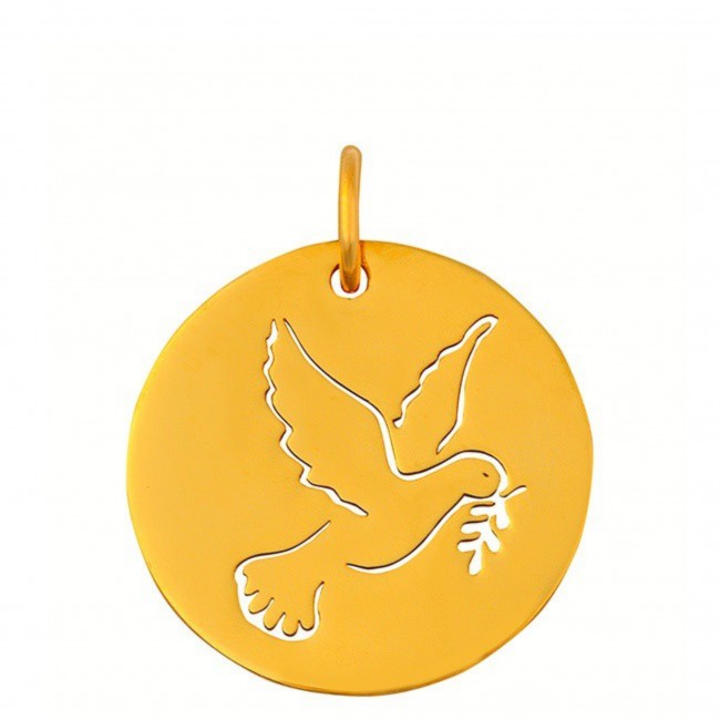 Medaille colombe ajouree
