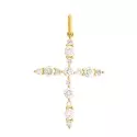 Pendentif croix Flore • Diamants