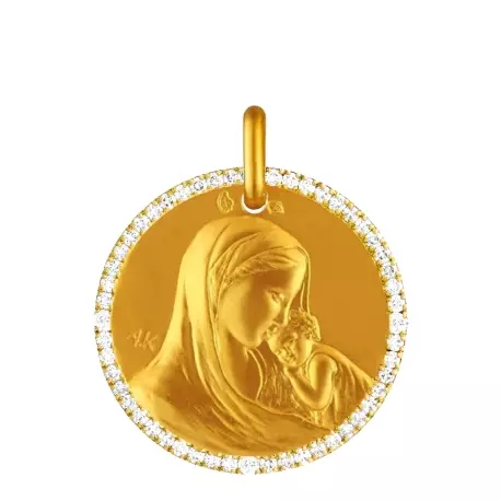 Médaille Notre Dame de tendresse tour diamanté